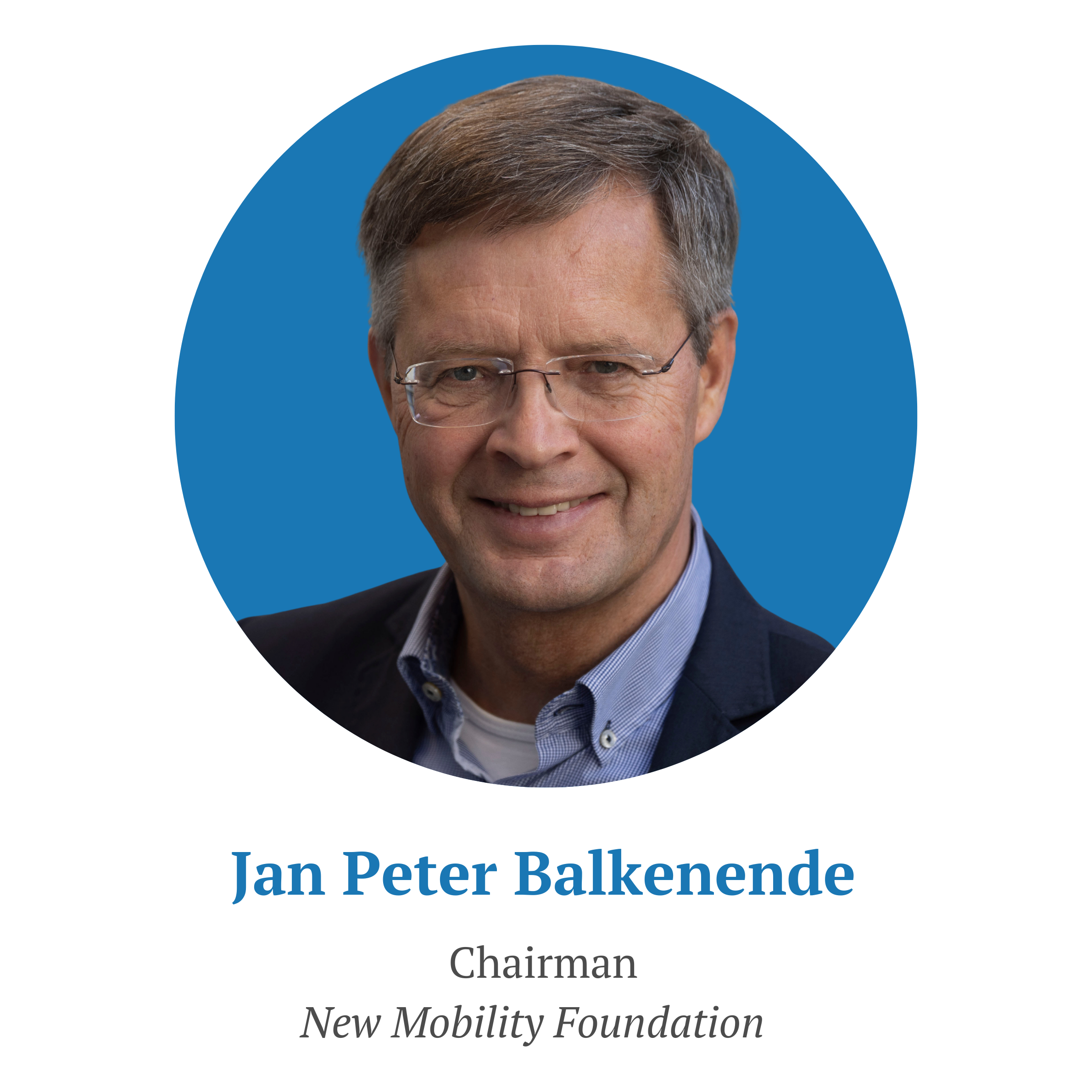 Portrait photo of Jan Peter Balnkenende. He is a man in his sixties, with grey/brown short hair, and wears glasses