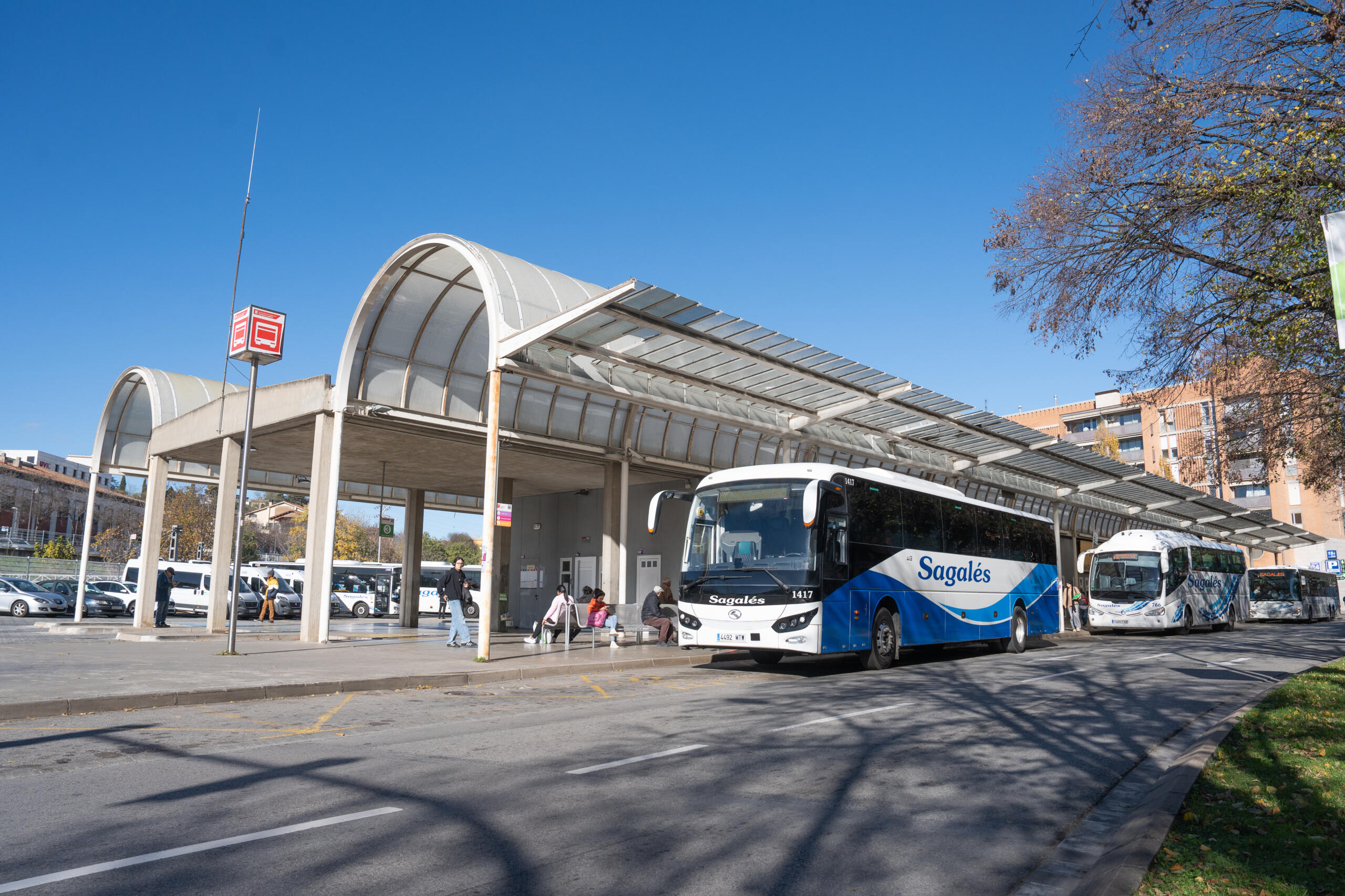 Photo of a bus in a bus station