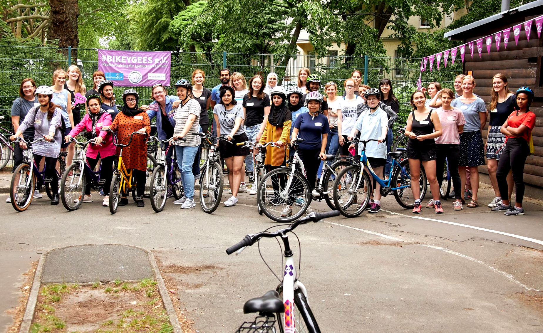 Group photo of #BIKEYGEES students 