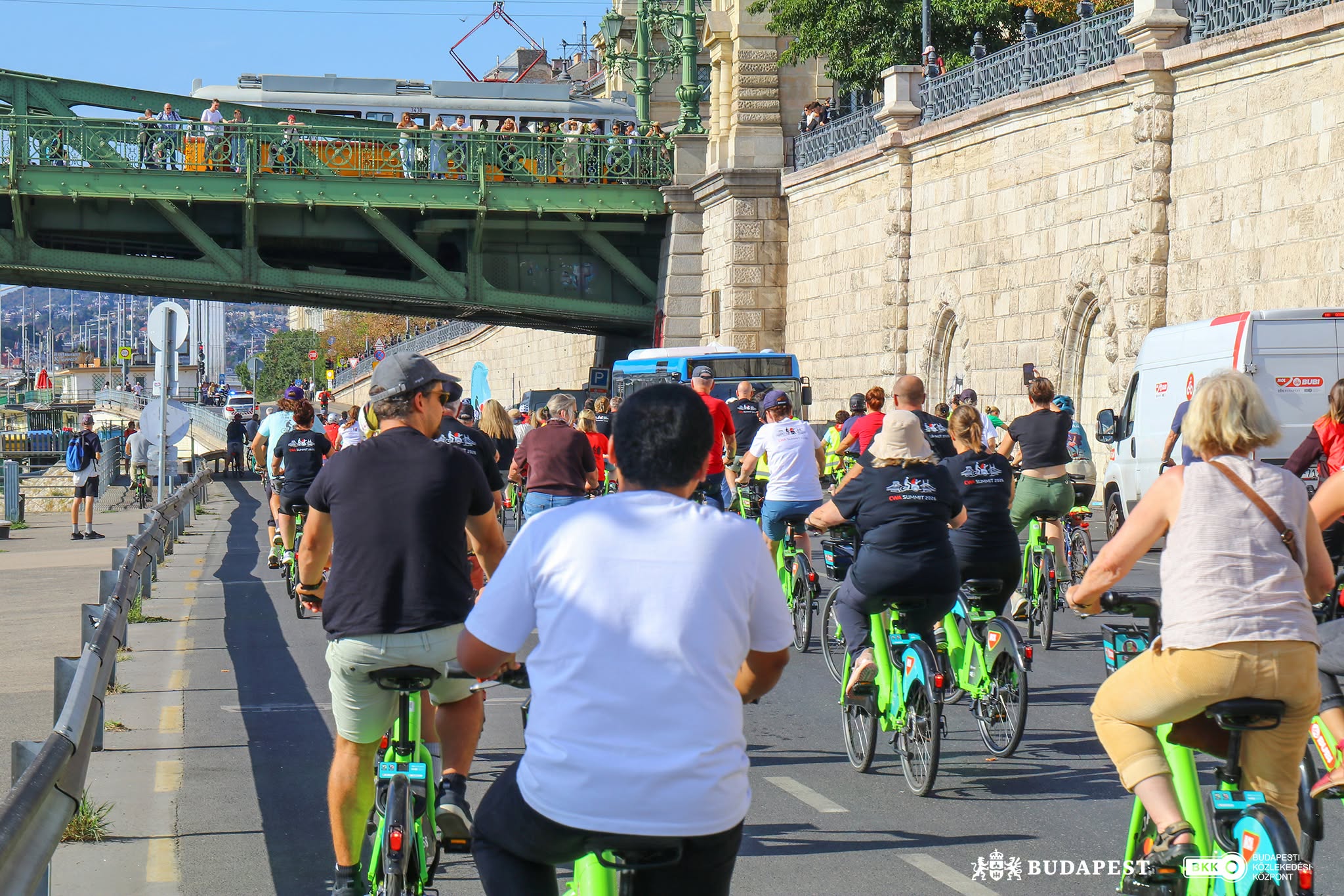 Bike ride in Budapest