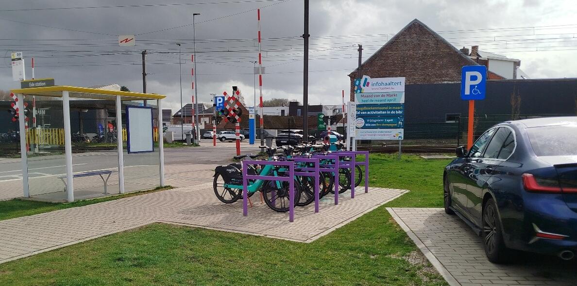 A mobility hub in Ghent, Belgium
