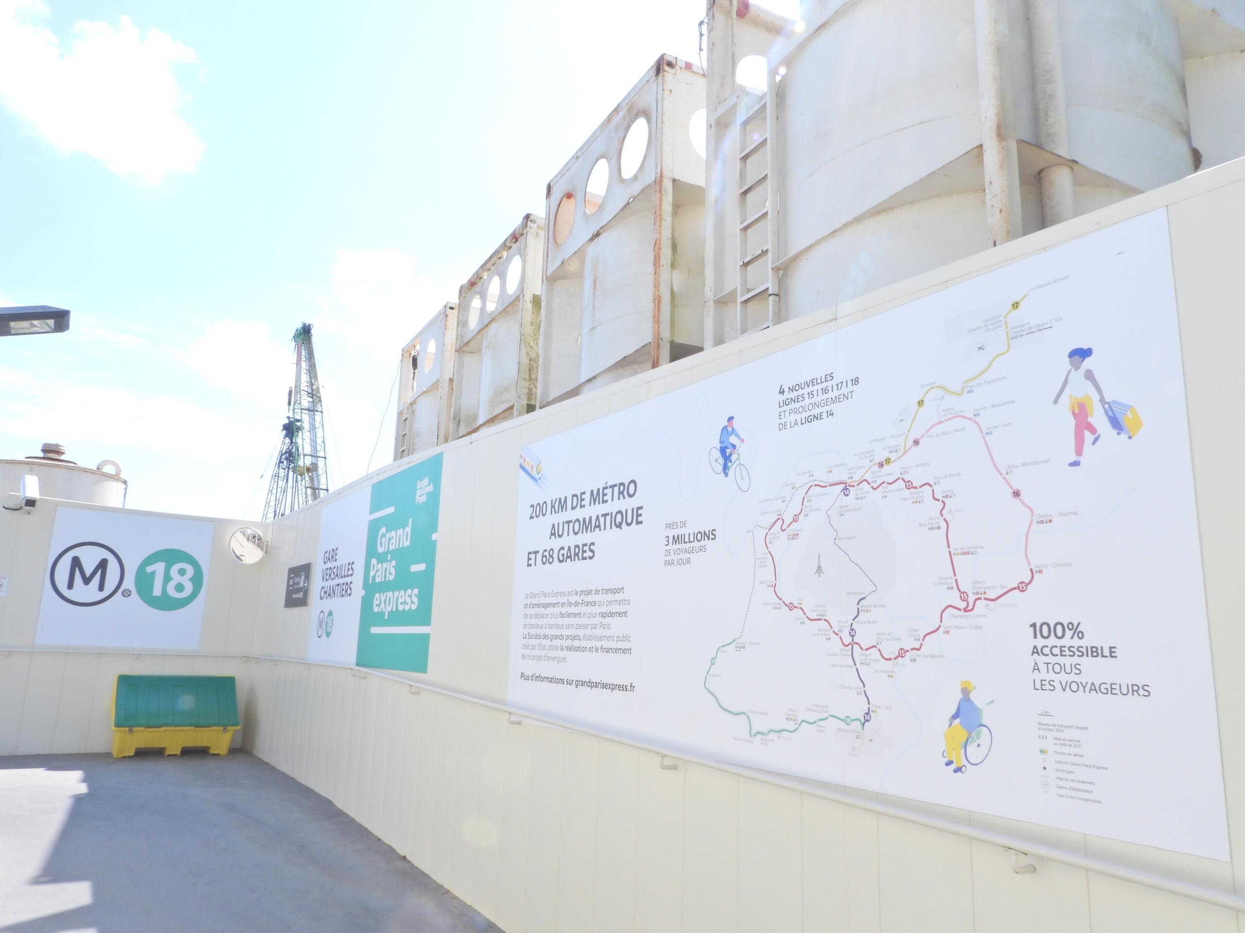 Photo of the metro construction plan