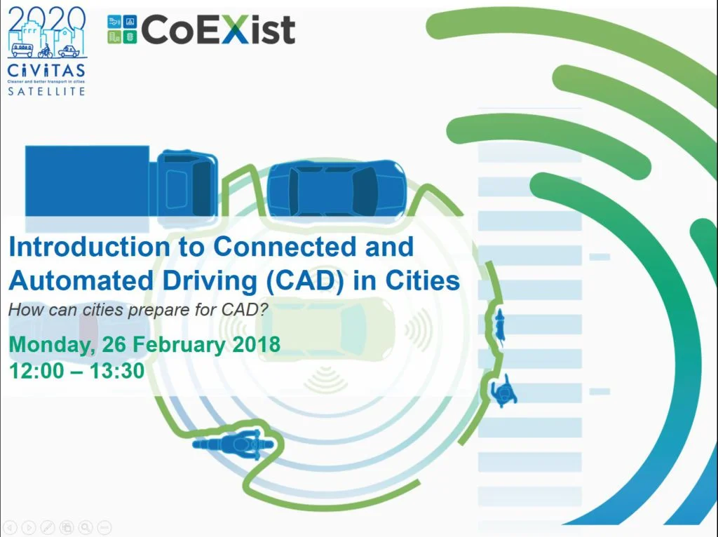 Webinar – Connected and Automated Driving (CAD) in Cities