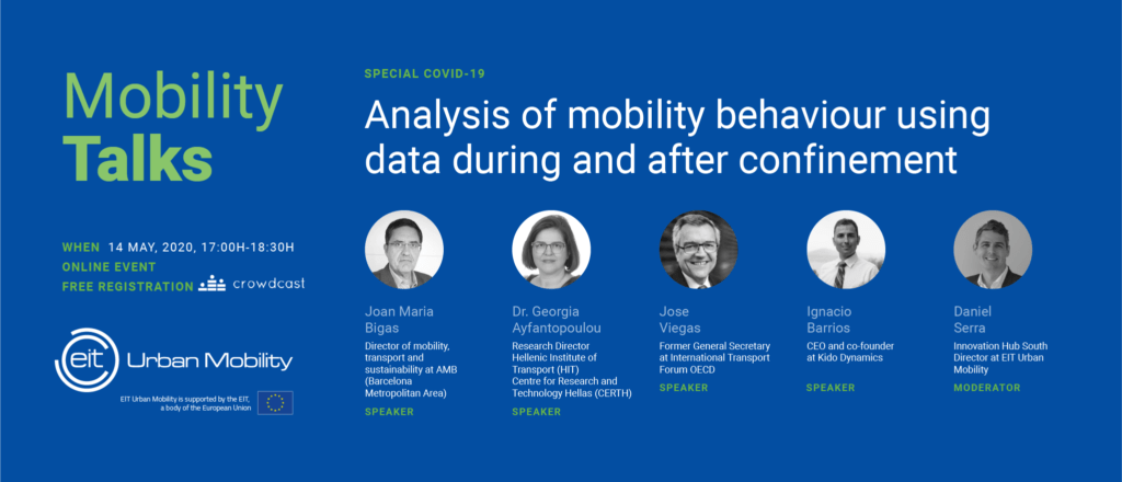 EIT ‘Mobility Talks’: Analysis of mobility behaviour using data during and after the COVID-19 confinement