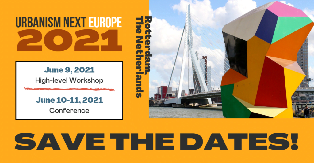 SAVE THE DATES: Urbanism Next Europe is back in 2021!