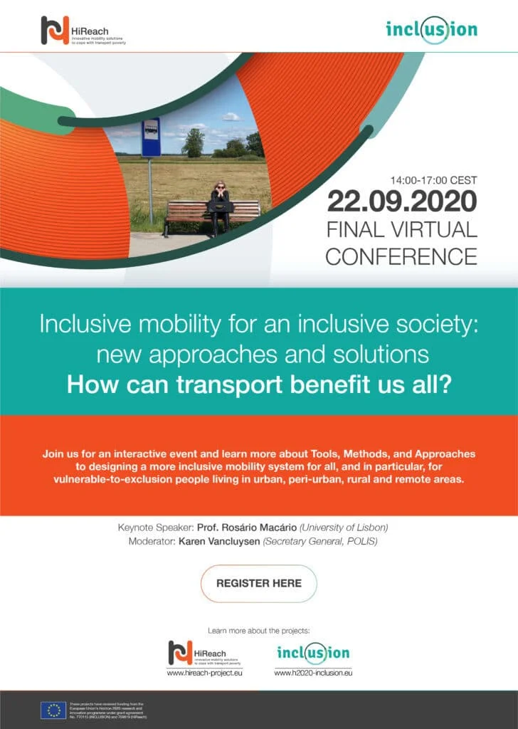 Inclusive mobility for an inclusive society: new approaches and solutions – 22 September 2020