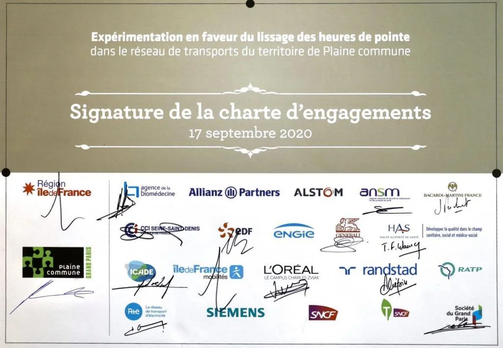 Île-de-France Region signs charter to reduce commuting during peak hours