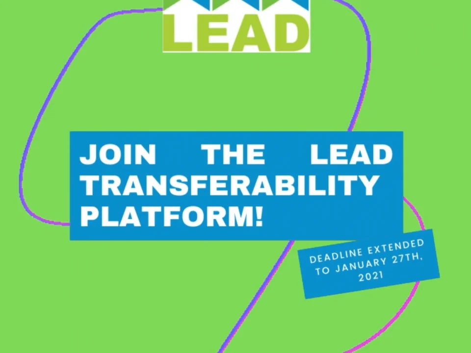 New deadline: join the LEAD Transferability Platform!