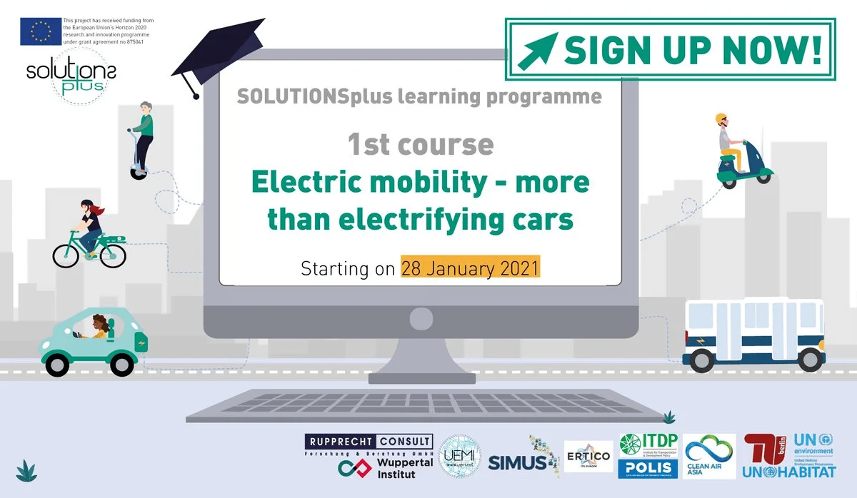 Registration open for SOLUTIONSplus global learning programme on electric mobility