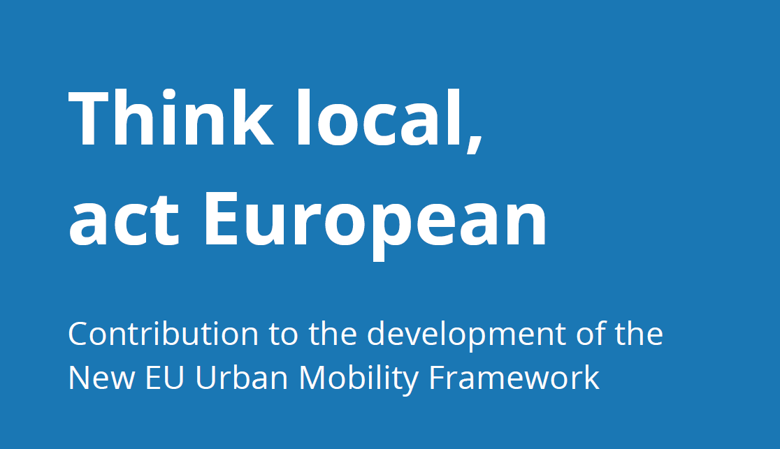 Think local, act European: POLIS publishes contribution to EU New Urban Mobility Framework