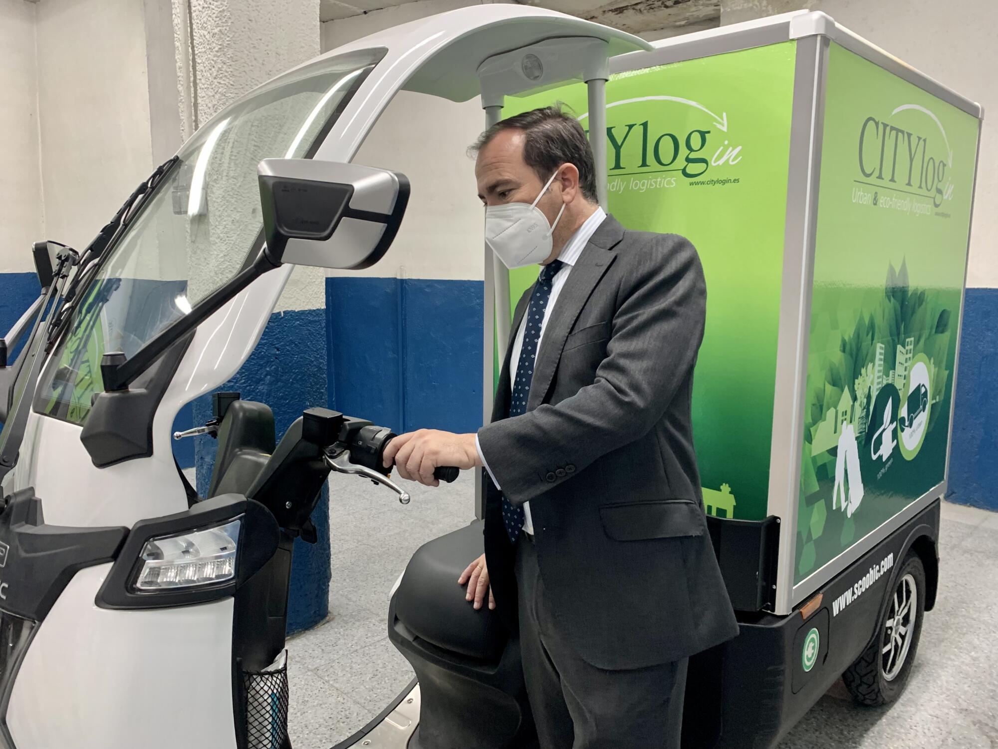 A logistics micro hub in a Madrid parking lot will boost low-emission goods distribution