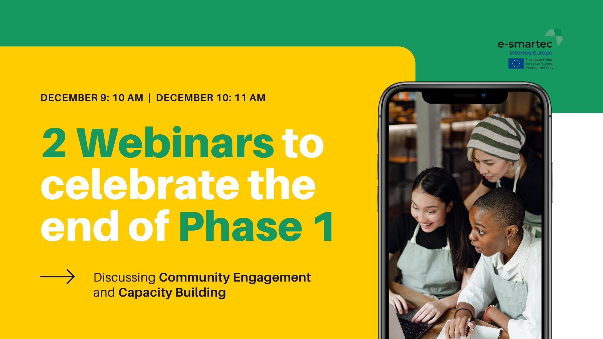e-smartec: 2 webinars for the end of Phase 1!