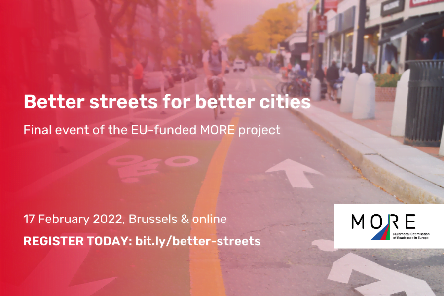 Better streets for better cities: Final Event of the MORE project