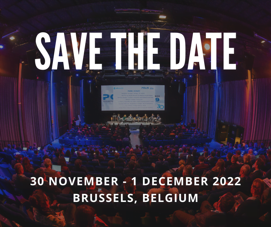 SAVE THE DATE for the Annual POLIS Conference 2022