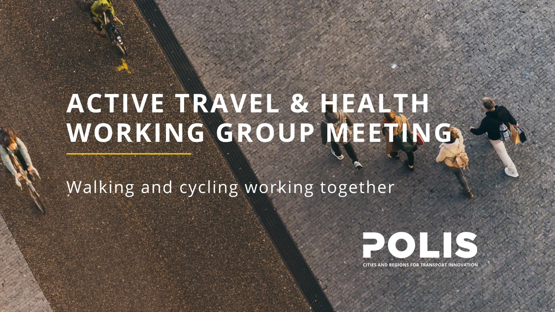 Active Travel & Health Working Group: Cycling and walking conquering territory together