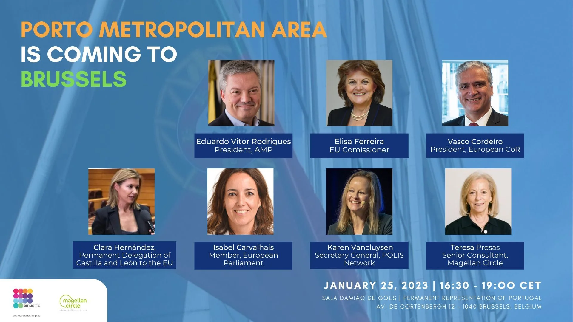 Visual of the Porto Metropolitan Area Launch Event Roundtable