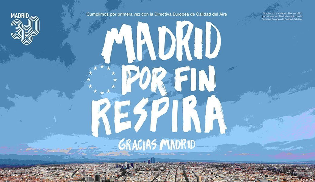 'Madrid finally breathes' promotional image