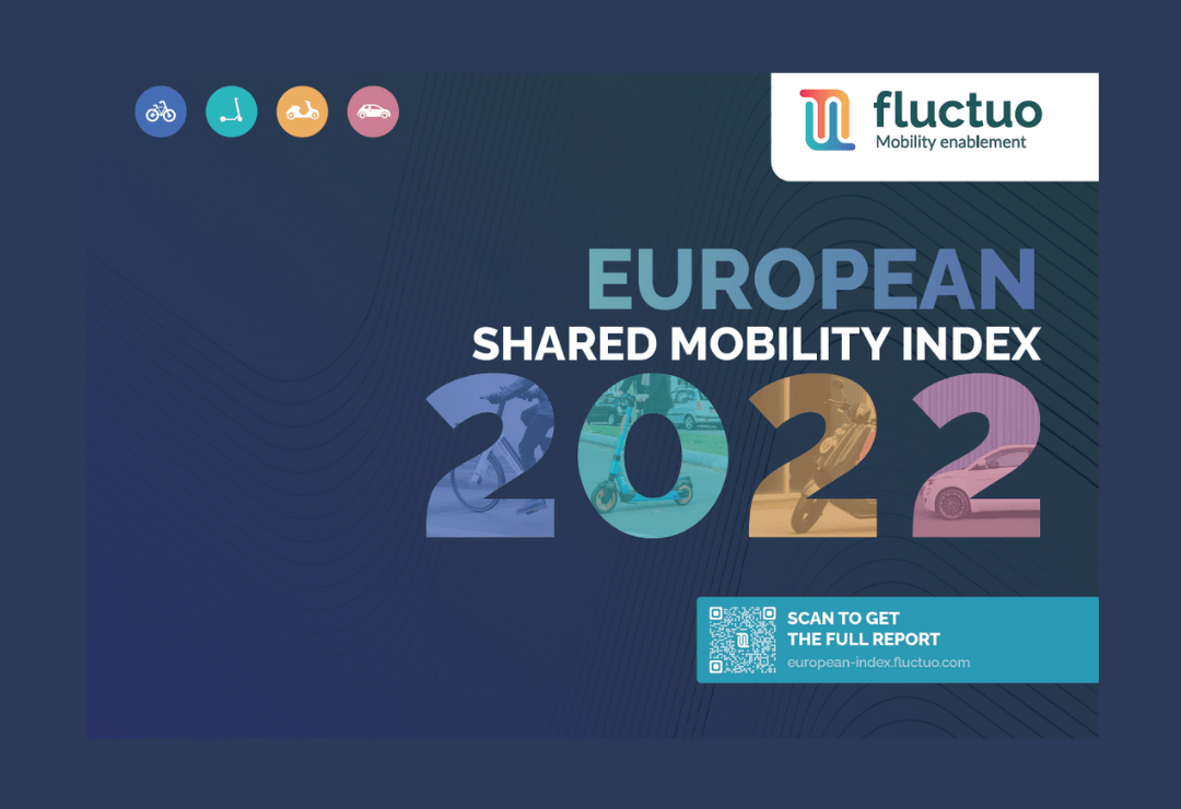 New Fluctuo report says Europeans spent €3.1 billion on shared mobility services in 2022