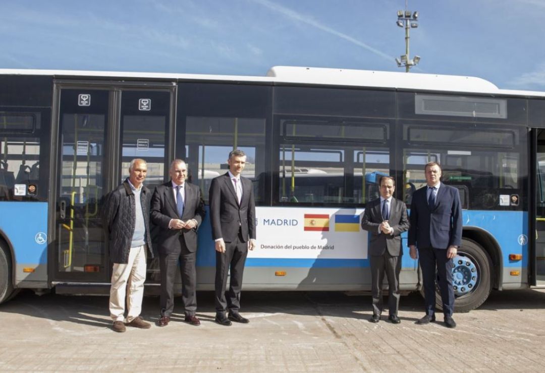 Madrid donates 32 buses to Ukraine