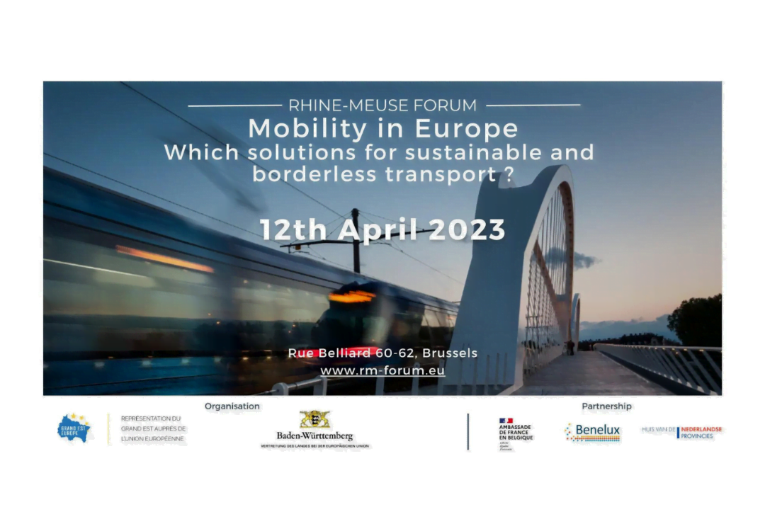Rhine-Meuse Forum 2023 – Mobility in Europe: Which solutions to a sustainable and borderless transport?