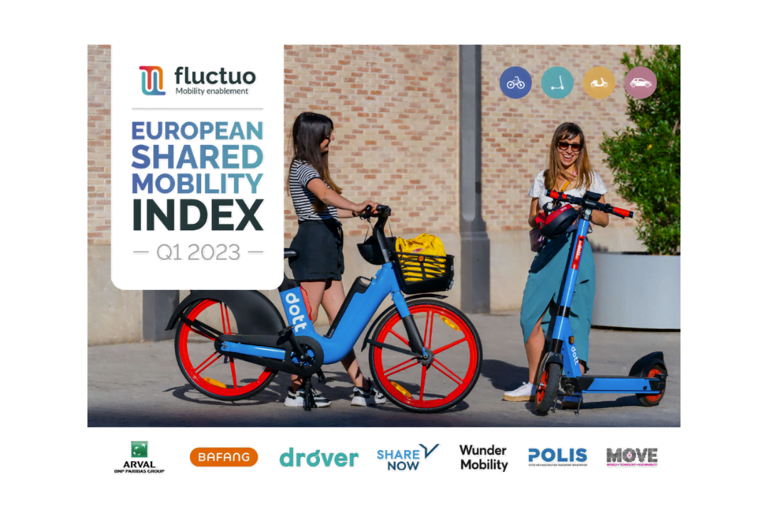 Fluctuo’s Q1 2023 European Shared Mobility Index reveals continued growth in the face of economic challenges