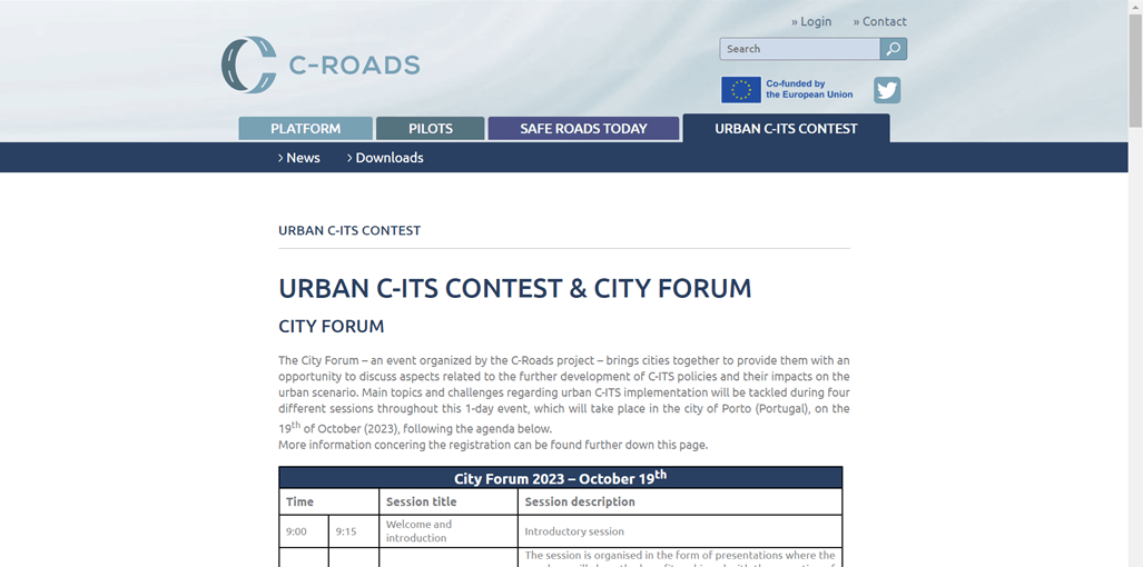 Urban C-ITS City Forum and Contest