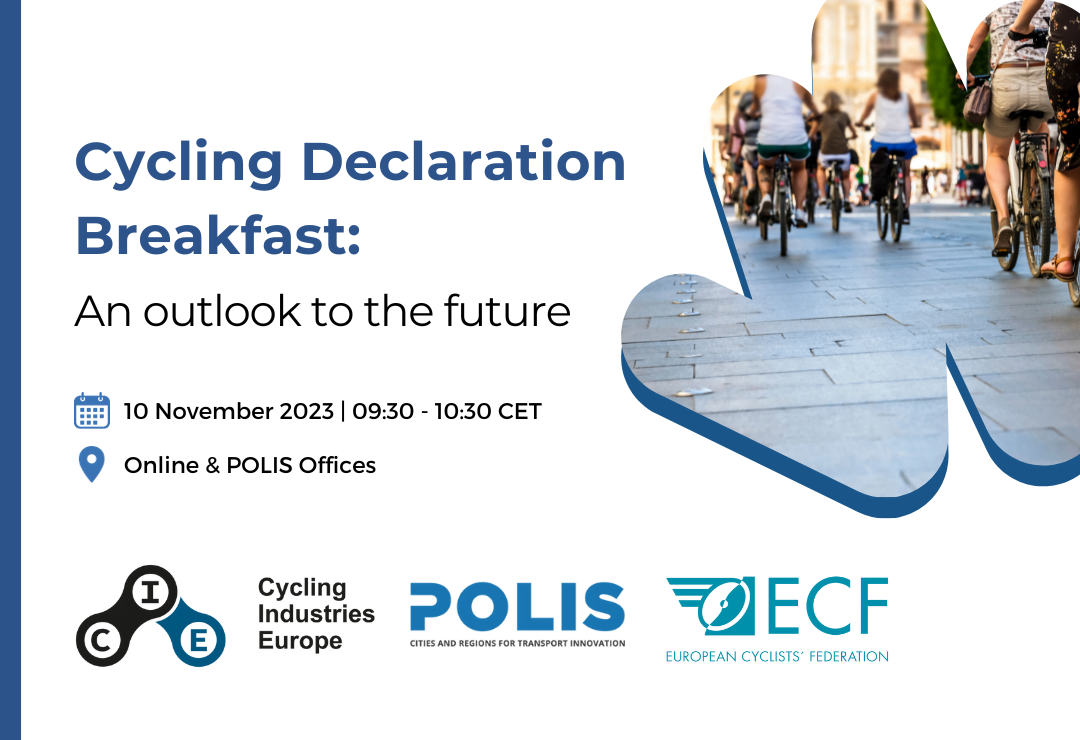 POLIS, ECF, and CIE Cycling Declaration Breakfast: An outlook to the future
