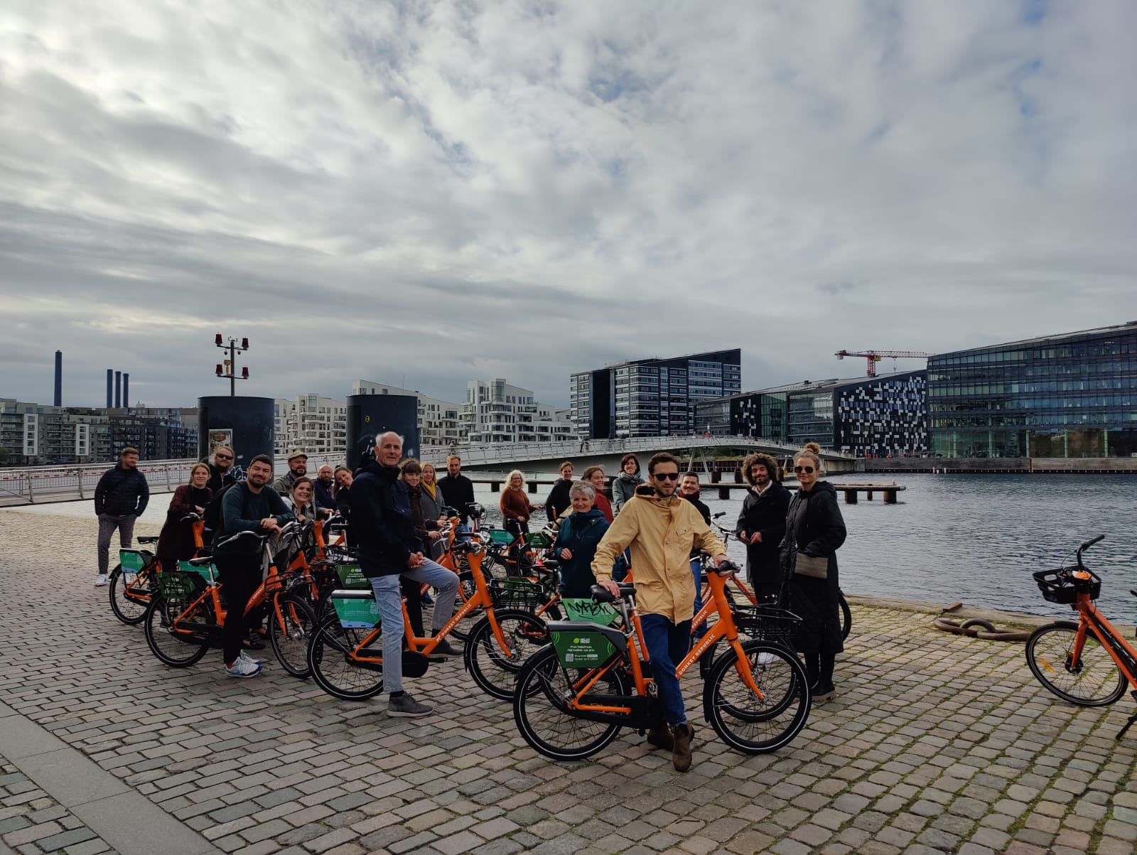 SMALL partner consortium group photo during cycling tour in Copenhagen