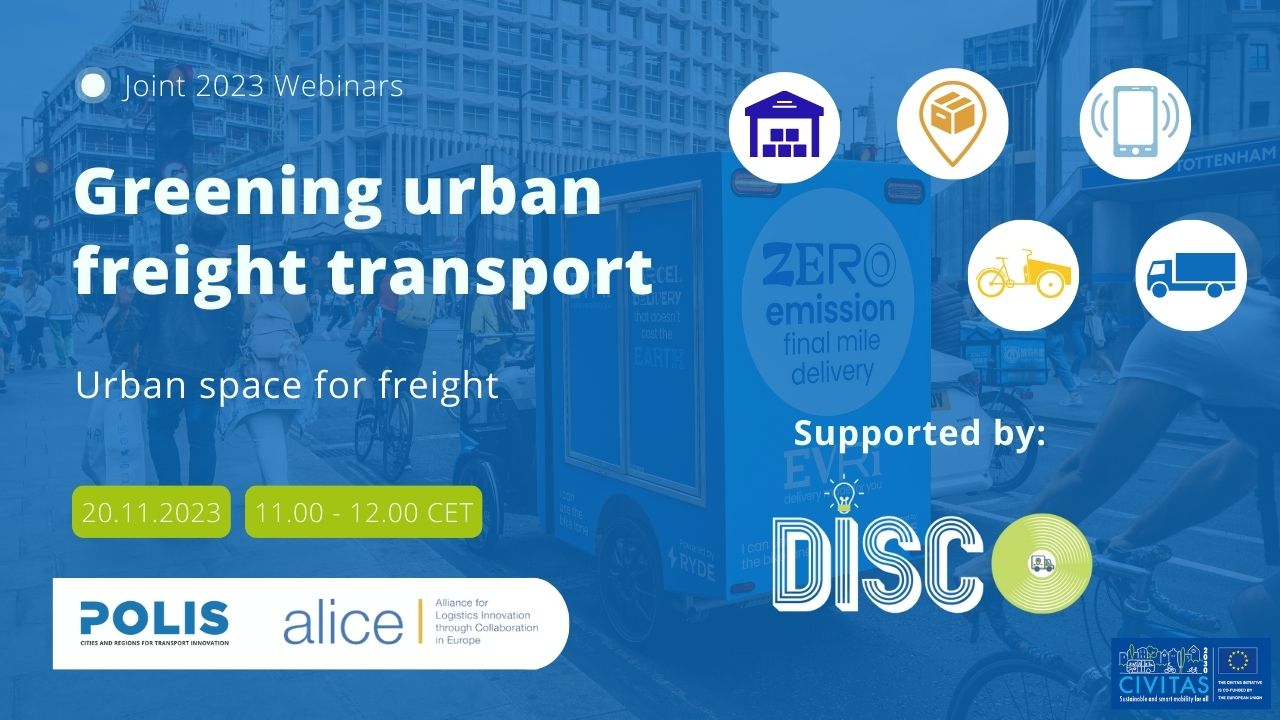 POLIS – ALICE Urban Logistics Webinar: Urban Space for Freight