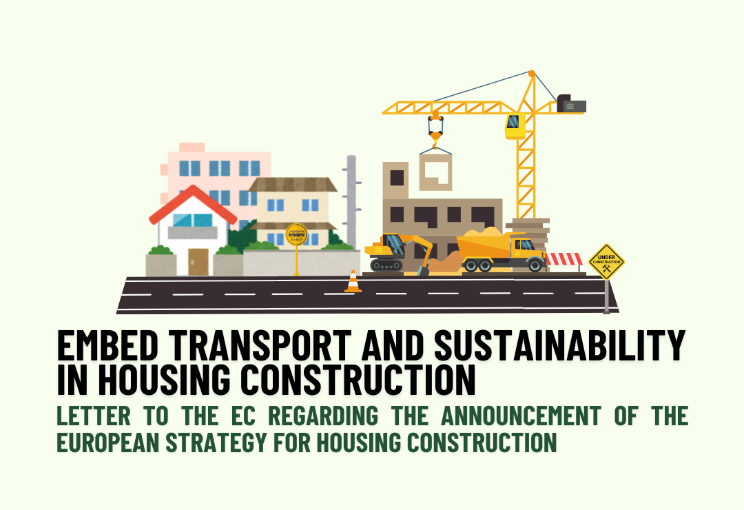 POLIS publishes letter on integration of transport and sustainability in EU strategy for housing construction
