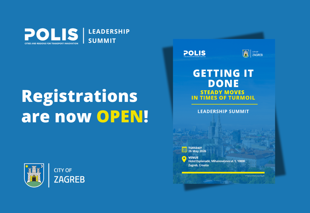 Registrations are now open for the POLIS Leadership Summit in Zagreb!