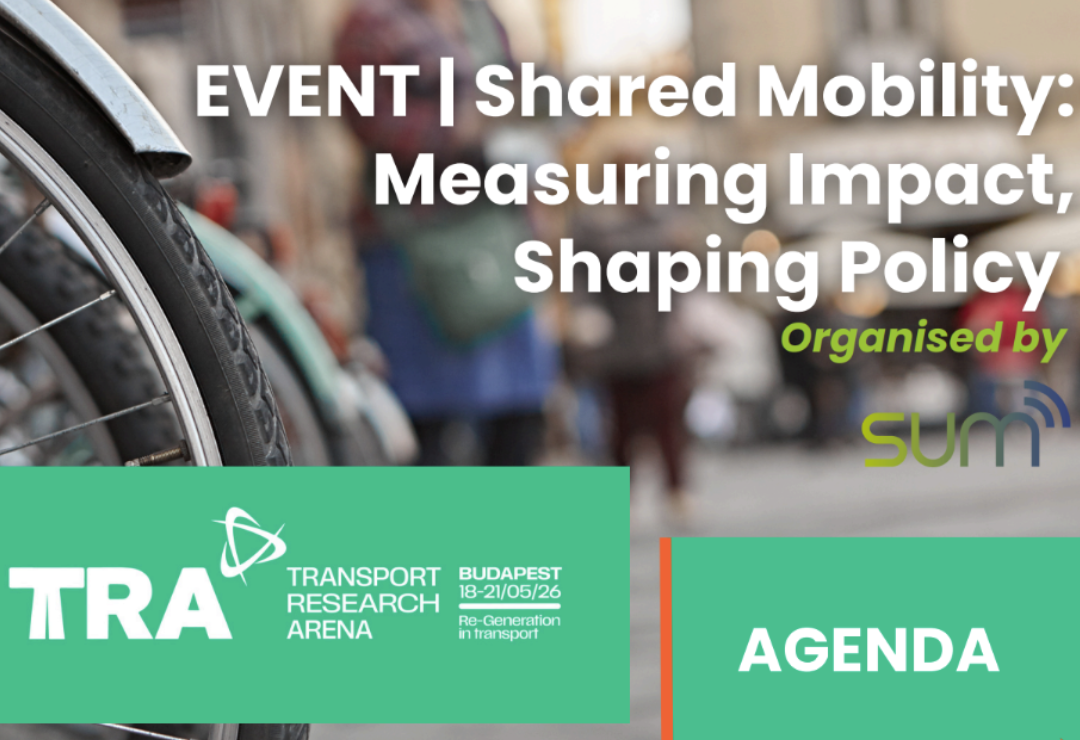 SUM Final Event at TRA 2026: Shared Mobility – Measuring Impact, Shaping Policy