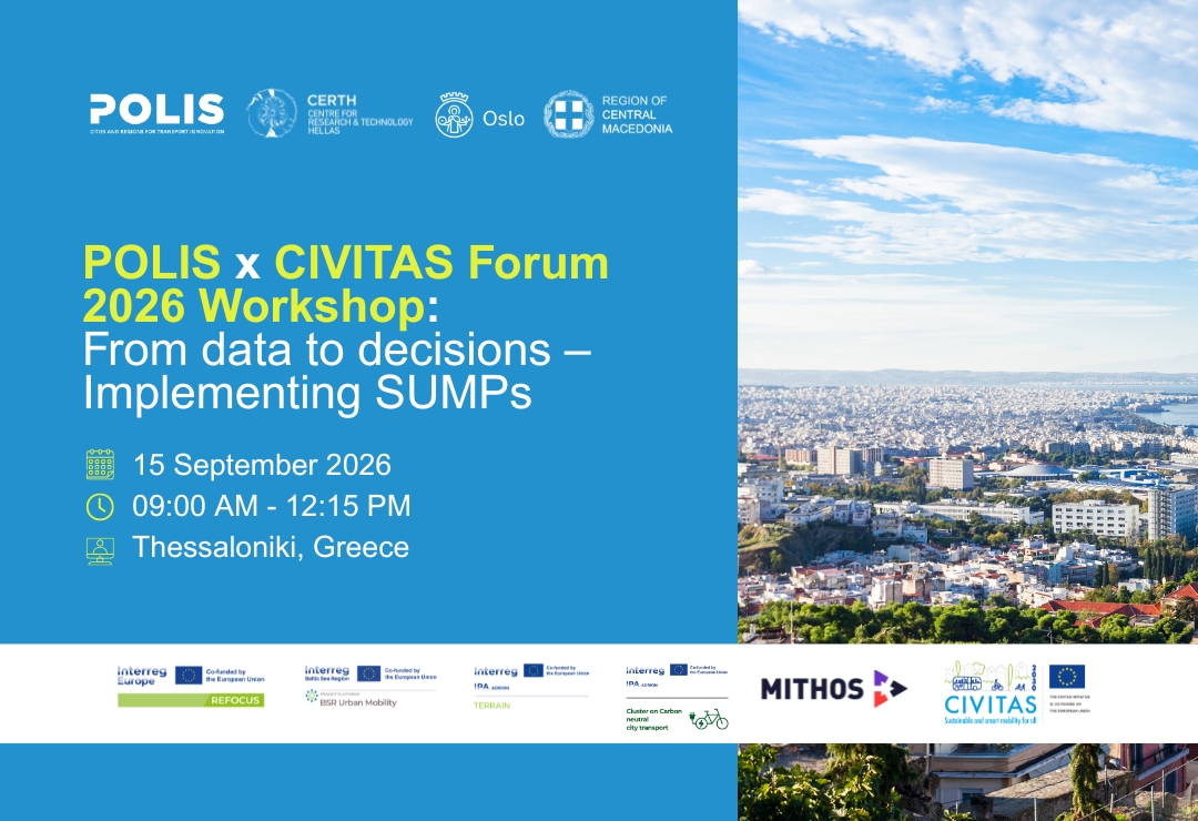 POLIS x CIVITAS Forum 2026 Workshop: From data to decisions – Implementing SUMPs