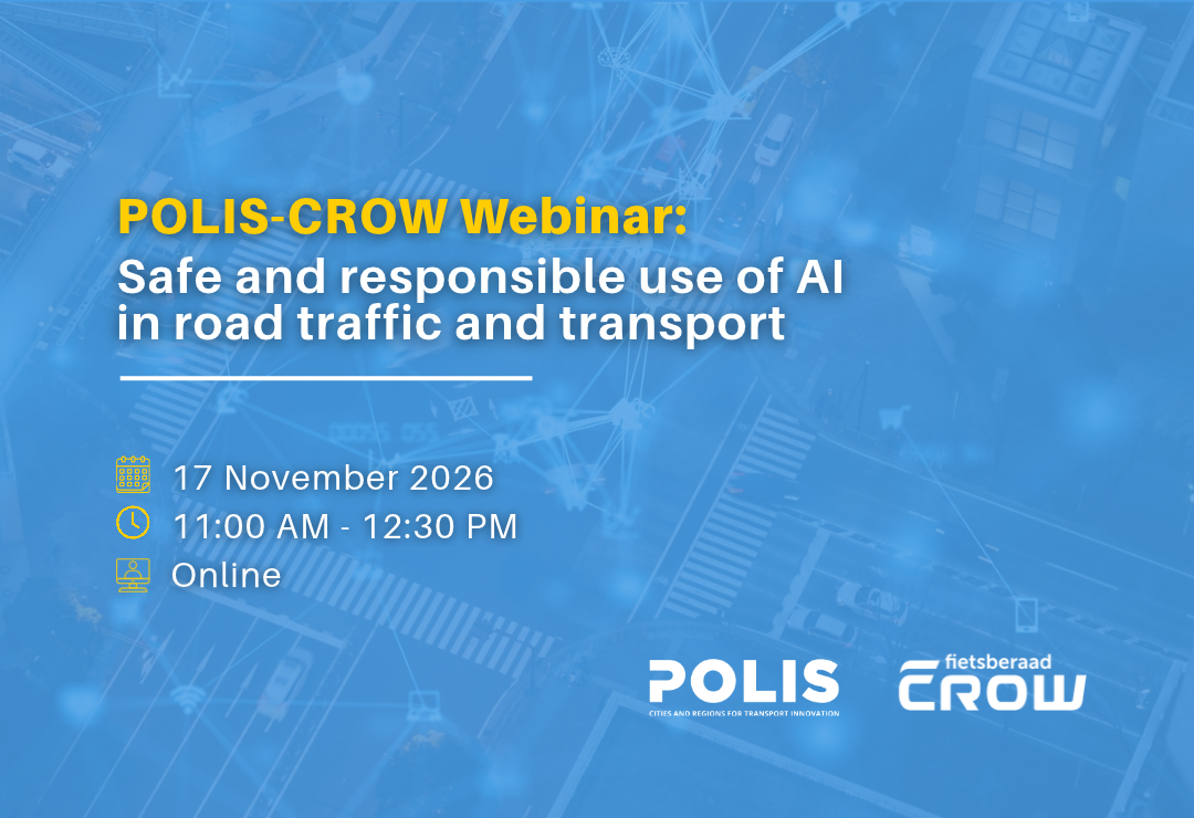POLIS-CROW Webinar: Safe and responsible use of AI in road traffic and transport